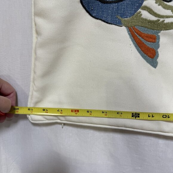 Lake Fish Tapestry & Embroidery Decorative Pillow Cover Slip Square Zip 20" - Picture 5 of 6